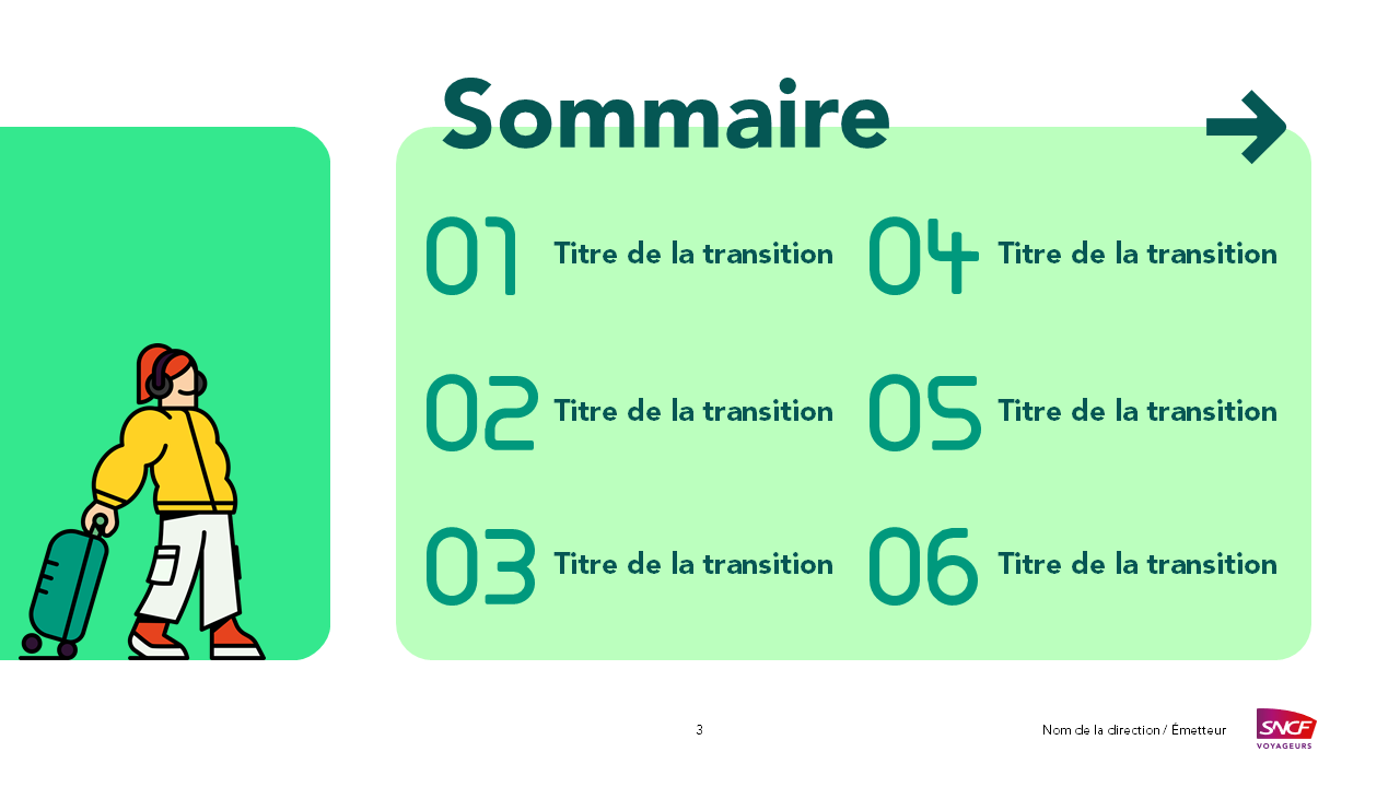 PowerPoint presentation template - SNCF Voyageurs 3