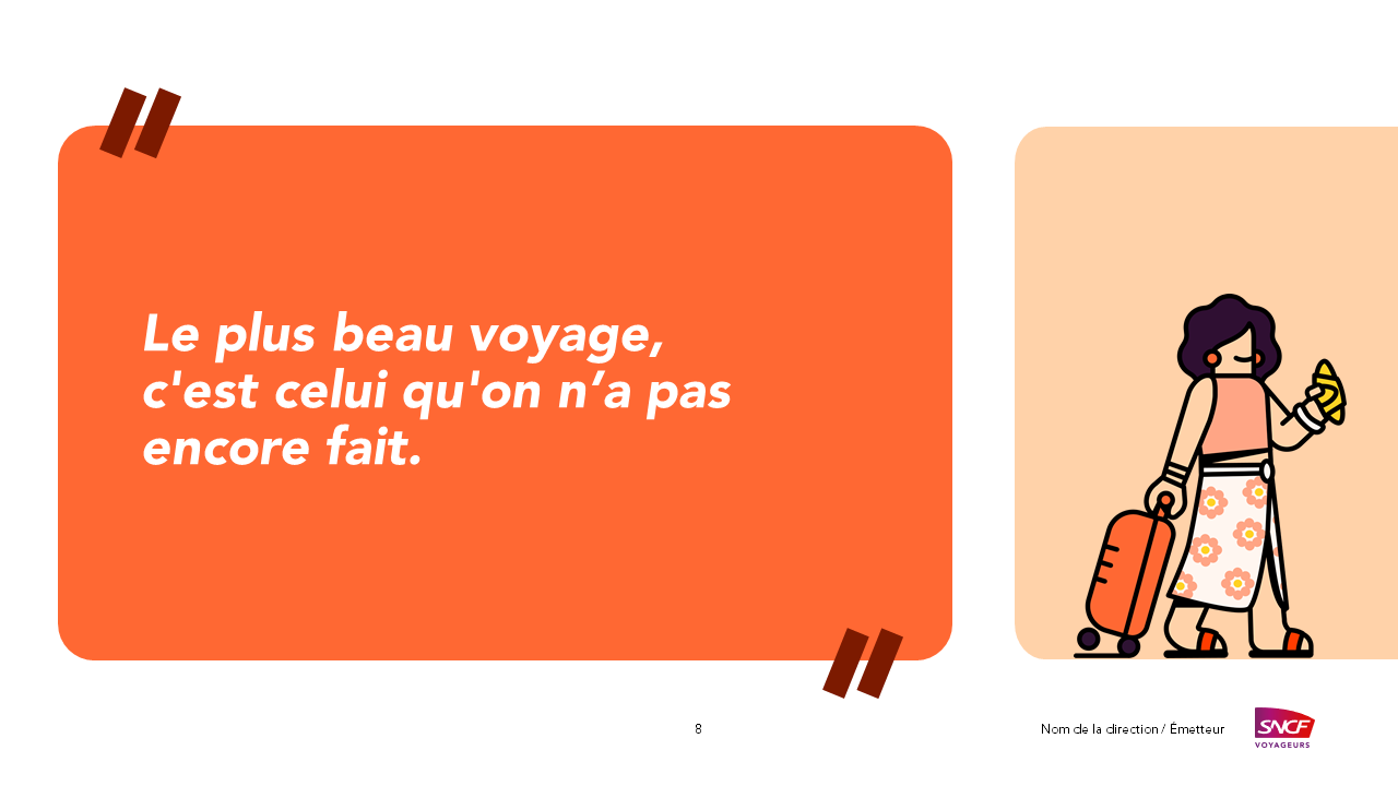 PowerPoint presentation template - SNCF Voyageurs 8