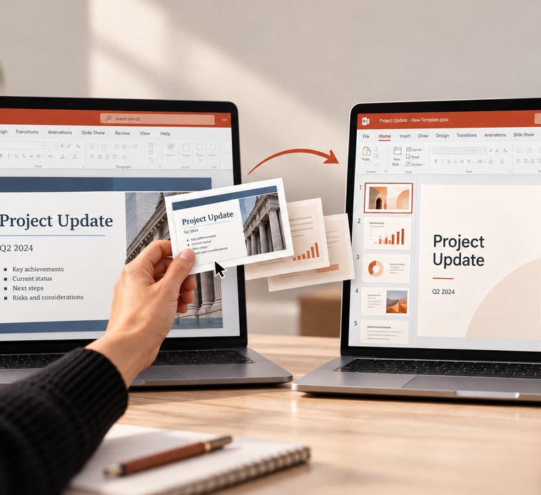 Pourquoi la mise en page change-t-elle quand on copie des diapositives PowerPoint ?